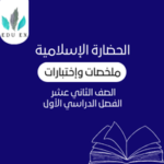 ملخصات الحضارة الإسلامية الثاني عشر | الفصل الأول